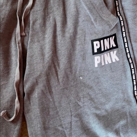 PINK gray sweatpants - Picture 3 of 9